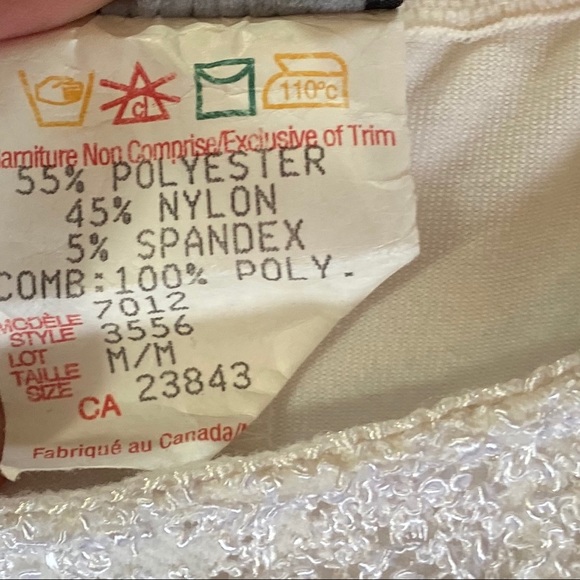 Vintage 90s white textured bodycon tassel dress - Picture 6 of 6